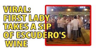 VIRAL: FIRST LADY TAKES A SIP OF ESCUDERO'S WINE