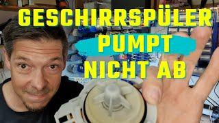 Geschirrspüler pumpt nicht ab - Pumpe läuft nicht an / auch f. Waschmaschinen