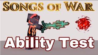 Songs of war Ability Test