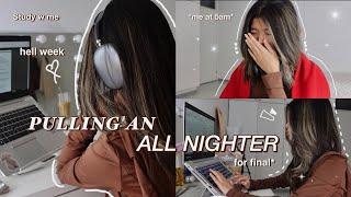 STUDY VLOG: Pulling an all nighter on a school night*