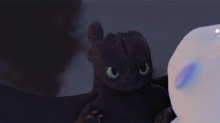 Toothless x Light Fury Flight 3D [HTTYD Delete Scene)