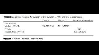 Efficacy Analysis for Oncology studies- CLASS 10 ANALYSES ON TIME TO EVENT