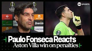 "GOALKEEPER THE DIFFERENCE"  | Paulo Fonseca | Aston Villa beat Lille (4-3) on penalties #UECL