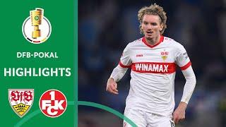 Führich redeems Stuttgart | VfB Stuttgart vs. 1. FC Kaiserslautern 2-1 | Highlights | DFB-Pokal