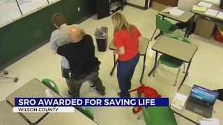 VIDEO: Wilson County, TN SRO awarded for saving student's life