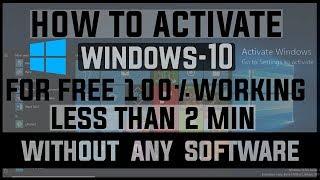 Activate your windows-10 for Free in less than 2 Minutes!!! | Flitzip