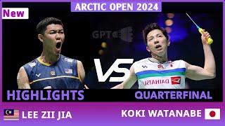 LEE Zii Jia Vs Koki WATANABE |Arctic Open 2024|