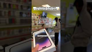 FREE IPHONE 14 PRO MAX … #shorts