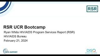 RSR UCR Bootcamp