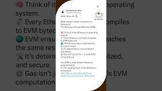 What Is the EVM in Ethereum? Web3 Brew #4 #shorts