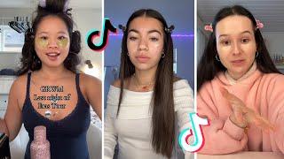 Makeup Tutorial Tiktok Compilation - GRWM  ( Get Ready With Me ) ️(Skincare, Makeup, Outfits) 1095