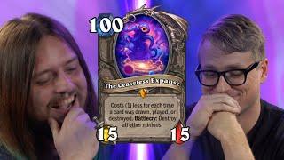 Roffle and Clark LEARN THE SECRET About Hearthstone's 100 Mana Card...  And It's TERRIFYING...