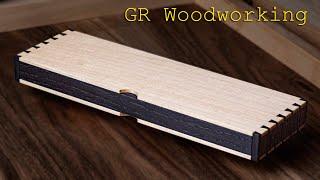 Hand tool woodworking - Pencil case with a drawer Making