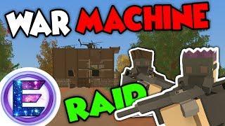 WAR MACHINE BASE RAID - We are Pirates - We stole a helicopter - Unturned RP ( Funny Moments )
