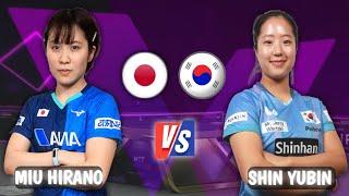 Do Not MissMiu Hirano vs Shin Yubin WTT Highlights Table Tennis