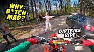 Beta RR 450 Dual Sport Motorcycle - Free Ride Exploring Russia | Angry People & Wheelies