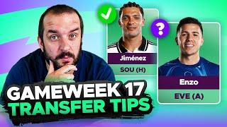 TIME FOR JIMÉNEZ?  | FPL TRANSFER TIPS | GAMEWEEK 17 | Fantasy Premier League Tips 2024/25