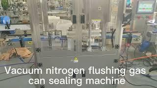#Vacuum and gas#Nitrogen flushing Tin Can Sealing Machine for Milk Powder,Nutritional powder Sealer