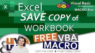 Excel Save Copy of Workbook | VBA Macro #20