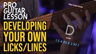 HOW TO DEVELOP YOUR OWN LICKS & VOCABULARY | Tom Quayle | LESSON