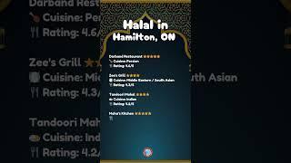 Top 5 Halal Restaurants in Hamilton, Canada (2025) | Best Halal Food for Muslims in Hamilton#halal