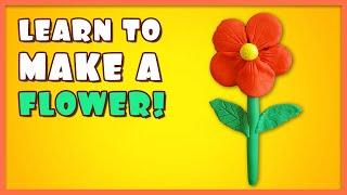 How to Make a Flower with Playdoh | Step by step tutorial