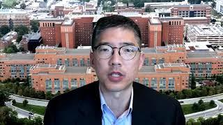 Michael Chiang, Director, NEI accepting 2021 ARVO Foundation Honoree recognition