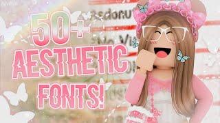 50+ AESTHETIC FONTS! *With Links* || Dafont || Roblox || auvelva 