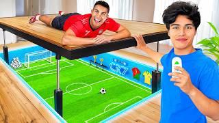 I Built a SECRET Soccer Field For Ronaldo!