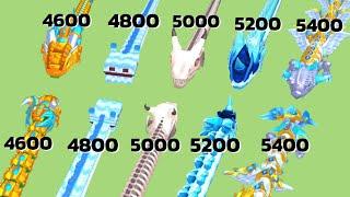 Max Level Snake vs All Bosses!  Snake Clash Epic Boss Fight!