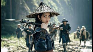 Kung Fu Movie: A girl, highly skilled, infiltrates enemy camp and defeats all martial arts experts.