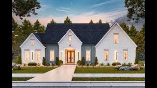 European 3-Bed House Plan | 1,800+ sq ft | Bonus Room | 4195-00080