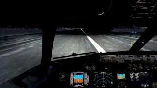 FSX PMDG 737 landing in ULLI