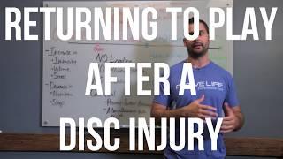 Returning to Play After A Disc Injury  - Active Life RX