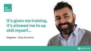 Data Scientist Stephen - It's given me training, it's allowed me to...