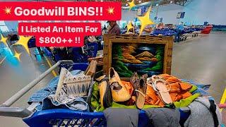 Let’s GO To Goodwill Bins!! What A Shocking Trip Of Items Worth $100++! Thrift With Me! +HAUL!!