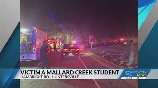 CMS student killed, three others with life-threatening injuries in Huntersville crash: Medic