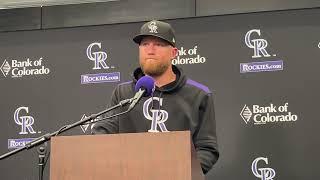 Colorado Rockies' Kyle Freeland on what he'd like to tell Denver fans: "Keeping believing in us."