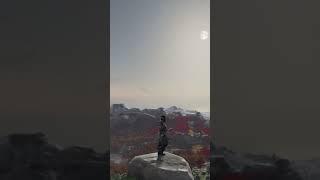 Climbing the highest peak in Ghost of Tsushima|#shorts |