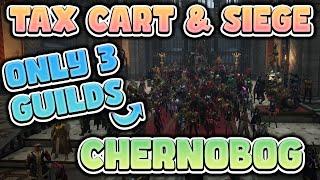 We WON The First Throne & Liberty Siege With Only 3 Guilds! | Chernobog Global Tax Cart and Siege