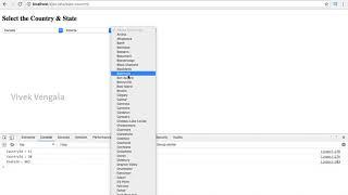 Demo of Ajax Country State City Select Dropdown List