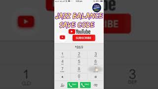 jazz balance save code 2023|how to jazz balance save|#jazz#balance#save#code#youtubeshortsfeed