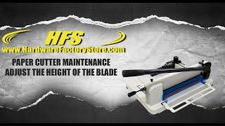 HFS Heavy Duty Guillotine Paper Cutter, Adjust the Height of the Blade