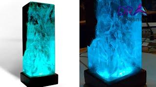 How to start epoxy resin lamp art | Diy Resin Art