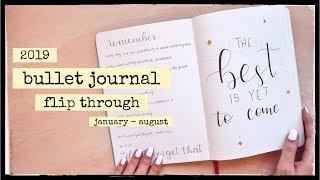 2019 Bullet Journal Flip Through | January - August