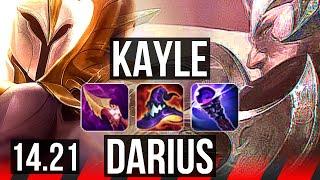 KAYLE vs DARIUS (TOP) | Rank 19 | NA Challenger | 14.21