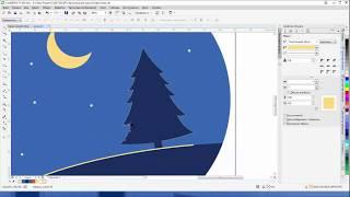 Рисуем елку в Corel Draw X7