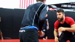 BJJ Wrestling Class Rolling at Derby City MMA