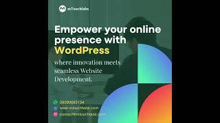 WordPress Website Development Services | WordPress Development Company | WordPress Web | mTouchLabs