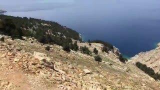 View from a mountain of Symi